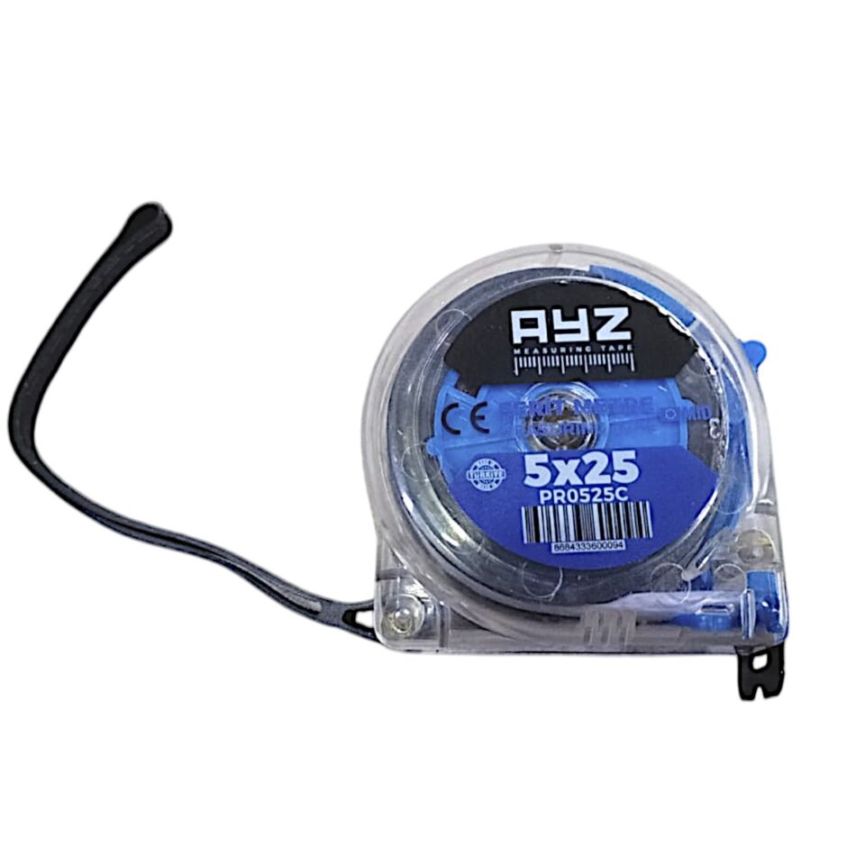 Ayz Şerit Metre Şeffaf (pr0525c) 5x25 Mt