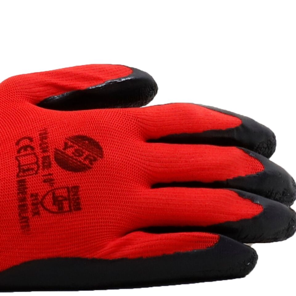 Ysr Lateks Eldiven Kırmızı Siyah Ysr-l04 No:9