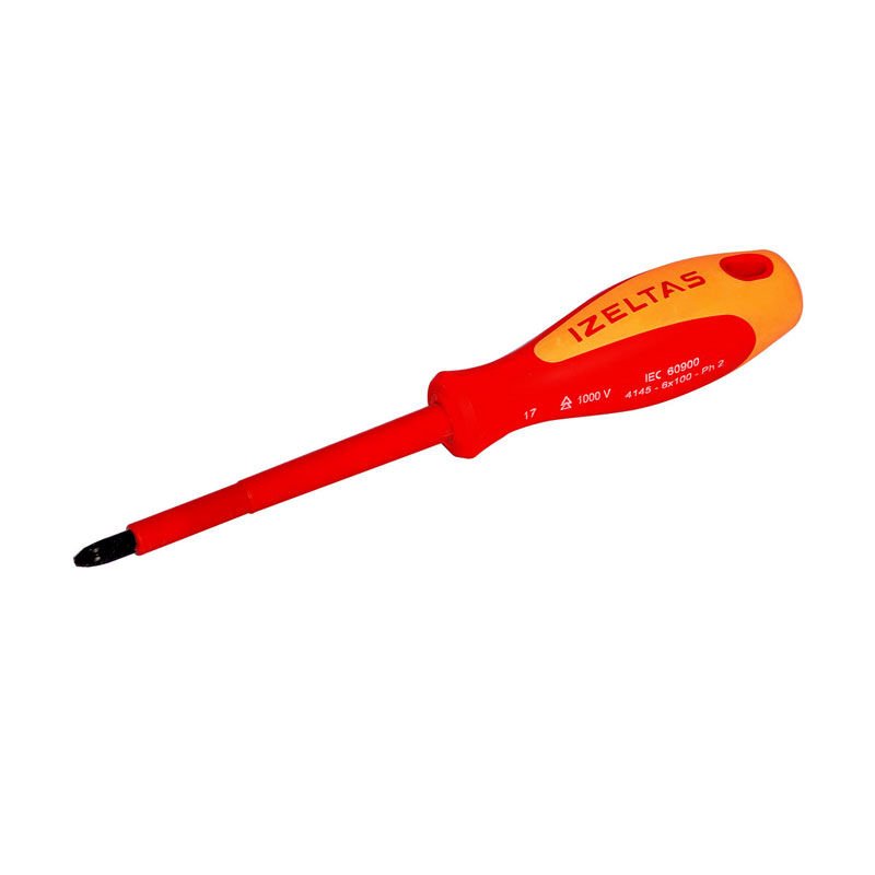 İzeltaş 1000V Süngüsü İzoleli Lokma Uçlu Tornavıda 14 mm - 4773190140
