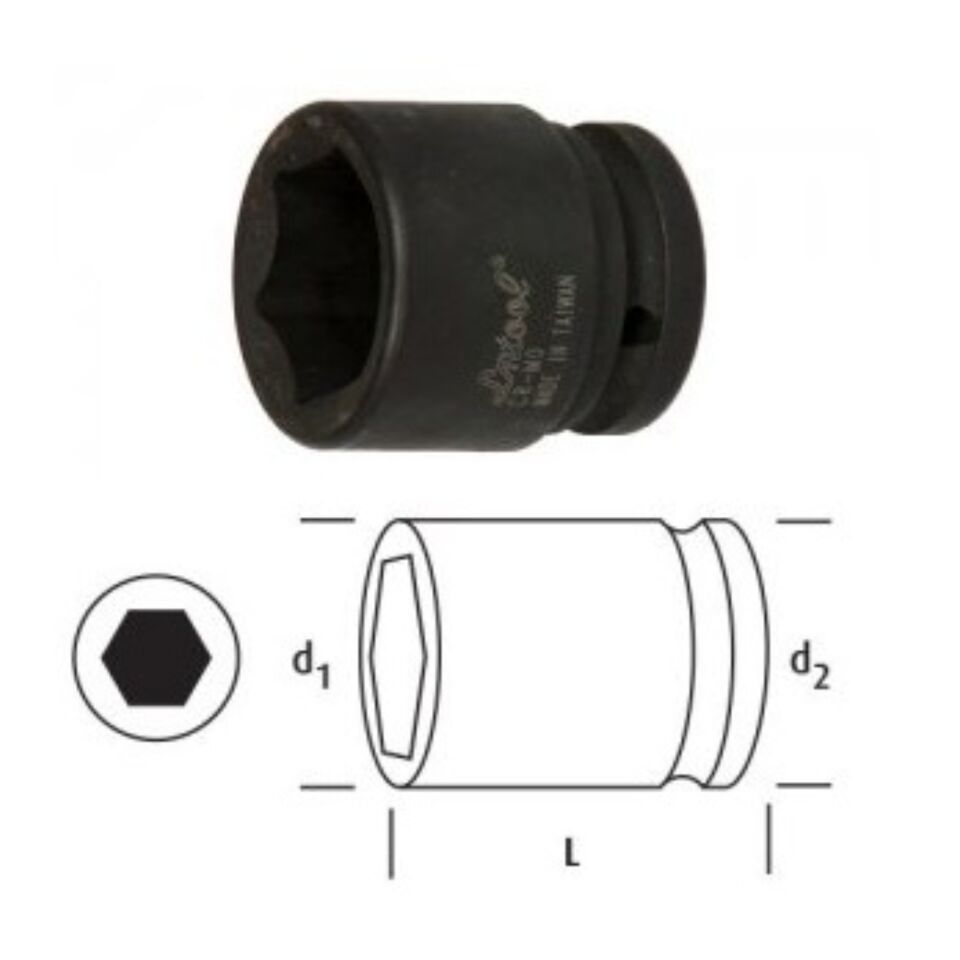 Osaka Altı Köşe Lokma Anahtar 17 Mm 1/2'' Ln12s17
