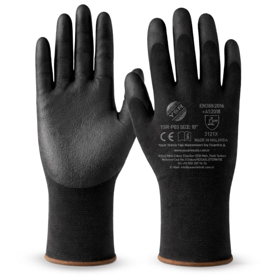 Ysr Pu Nitril Eldiven Ysr-p03 No:10