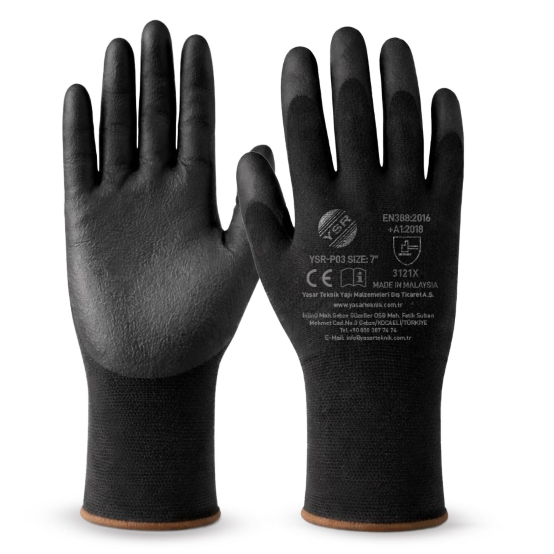 Ysr Pu Nitril Eldiven Ysr-p03 No:7