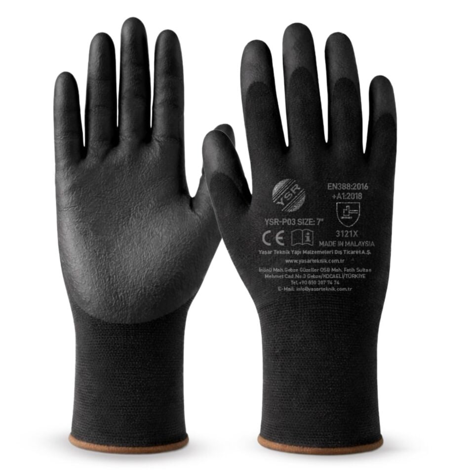 Ysr Pu Nitril Eldiven Ysr-p03 No:7