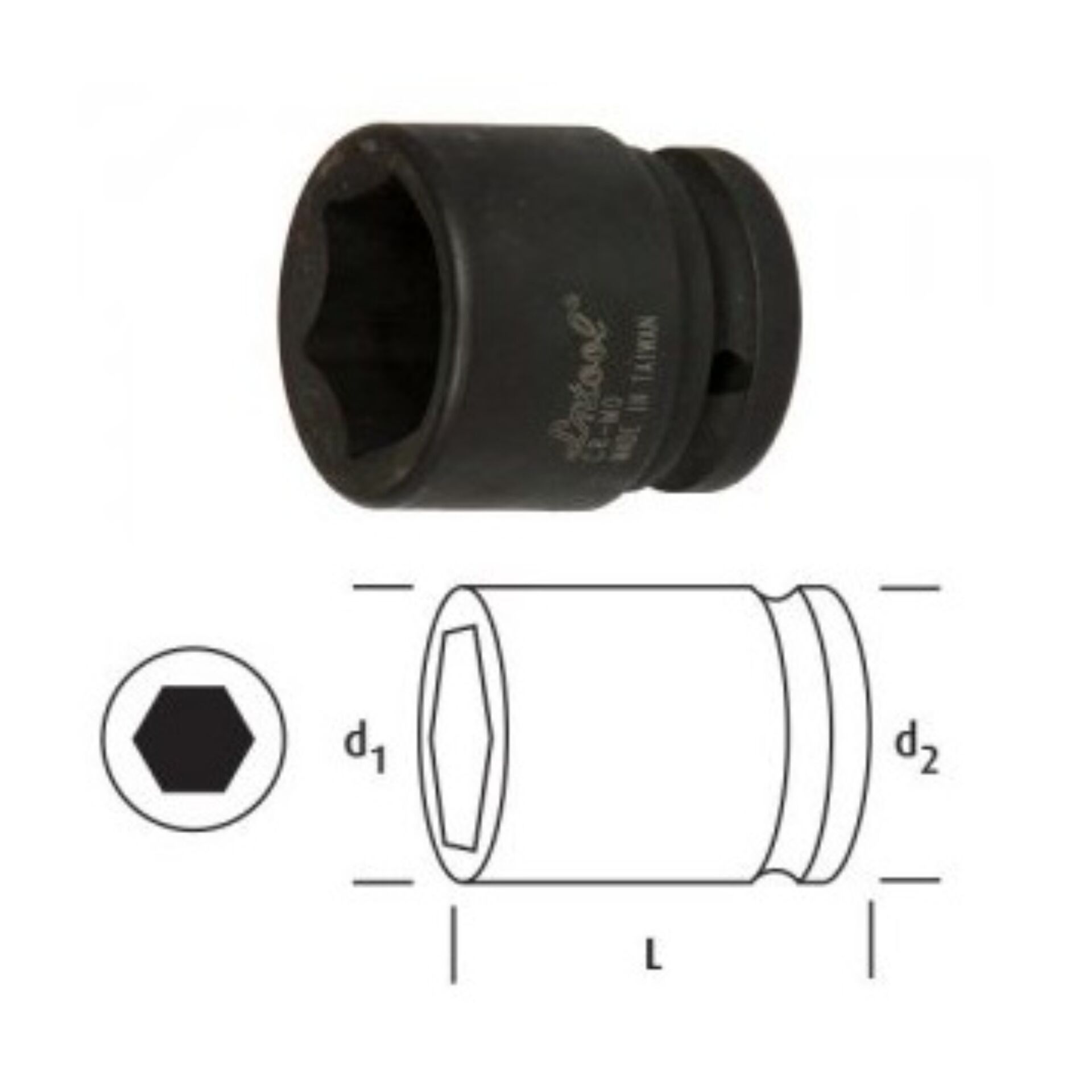 Osaka Altı Köşe Lokma Anahtar 19 Mm 1/2'' Ln12s19