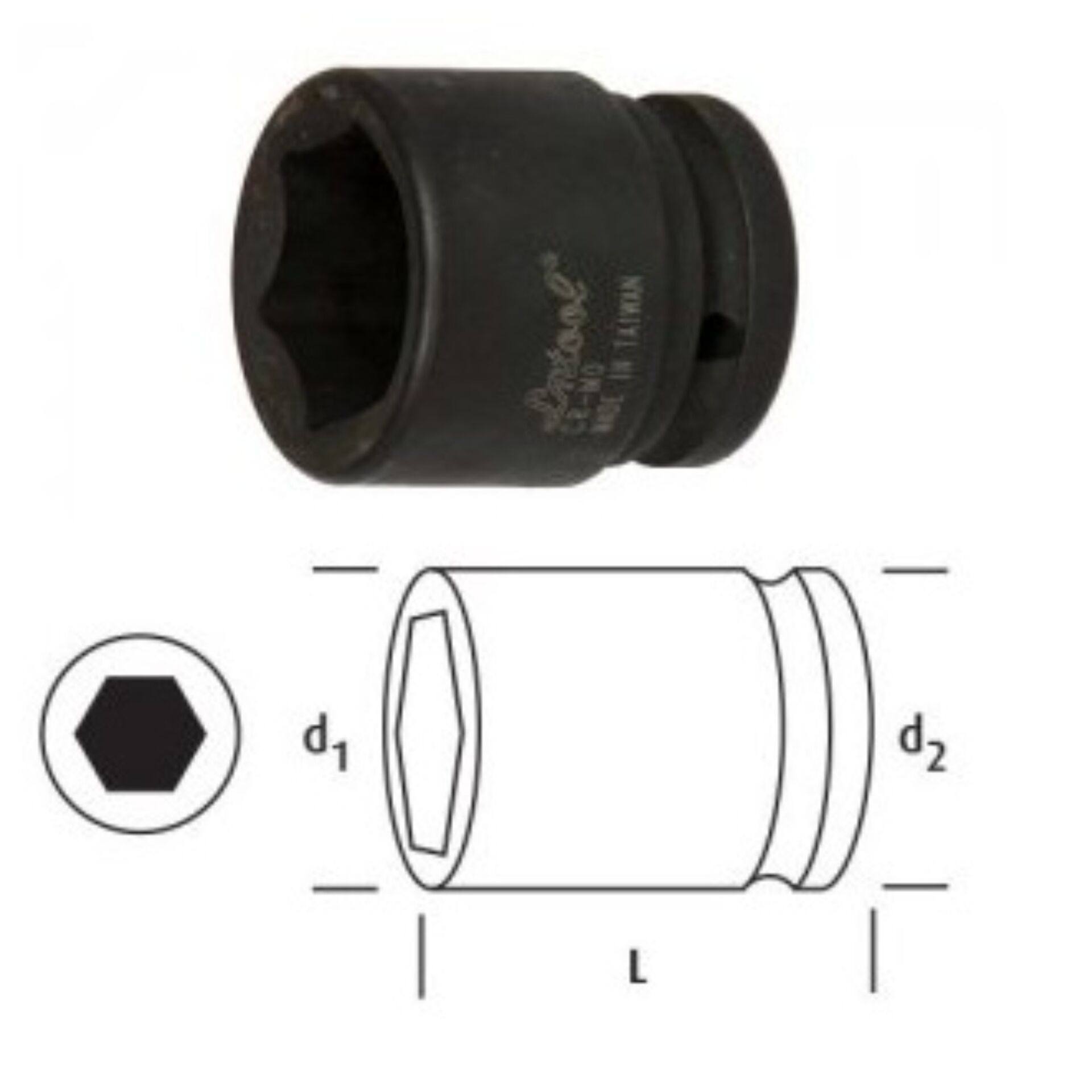 Osaka Altı Köşe Lokma Anahtar 19 Mm 3/4'' Ln34s19
