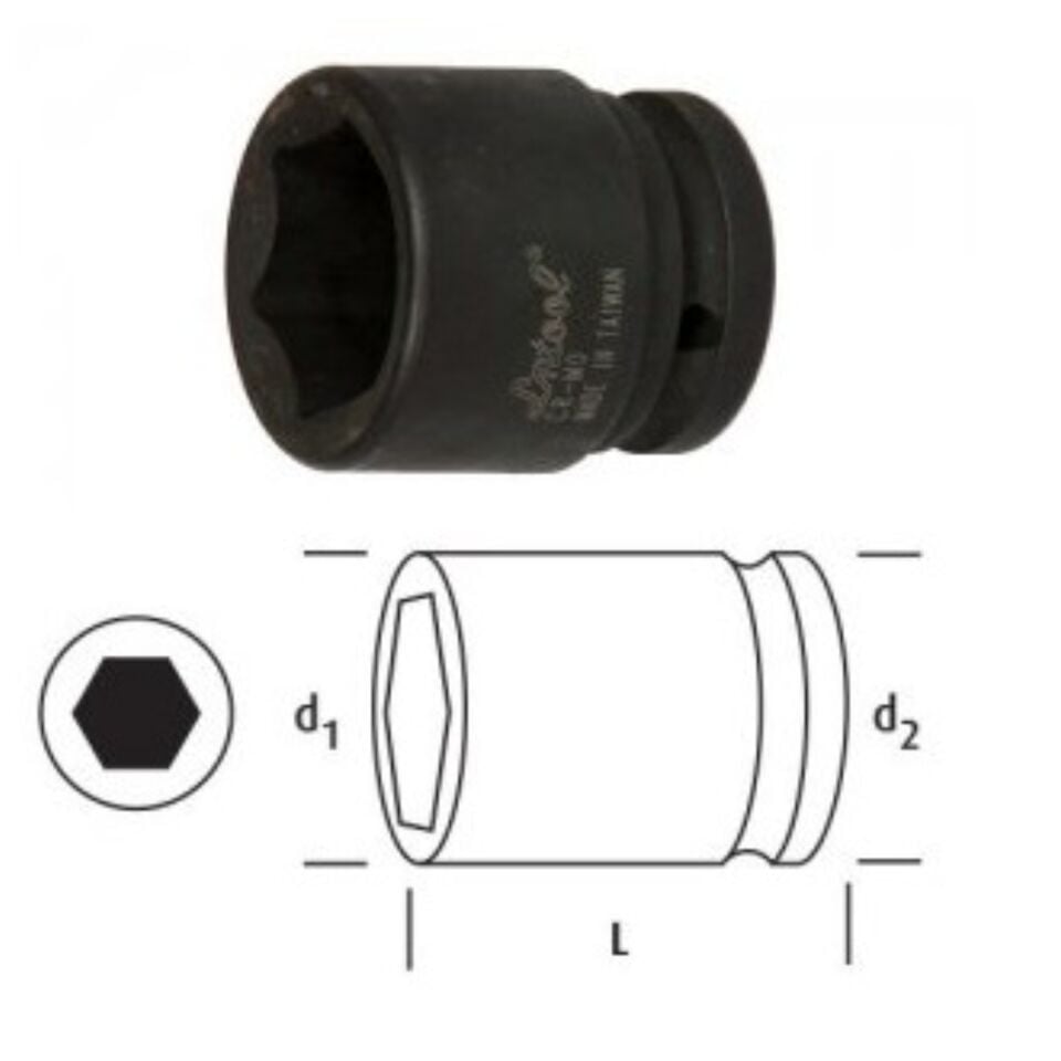 Osaka Altı Köşe Lokma Anahtar 19 Mm 3/4'' Ln34s19