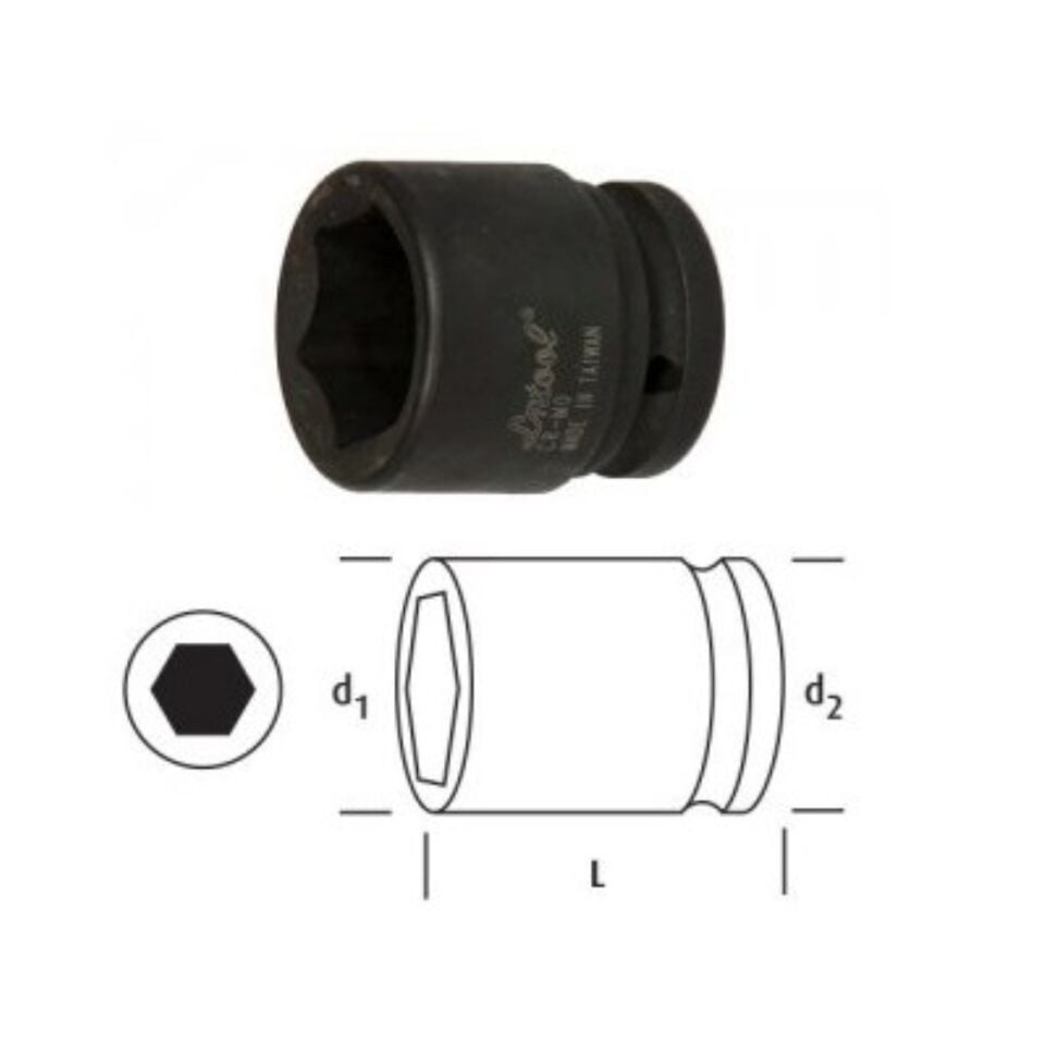 Osaka Altı Köşe Lokma Anahtar 24 Mm 3/4'' Ln34s24