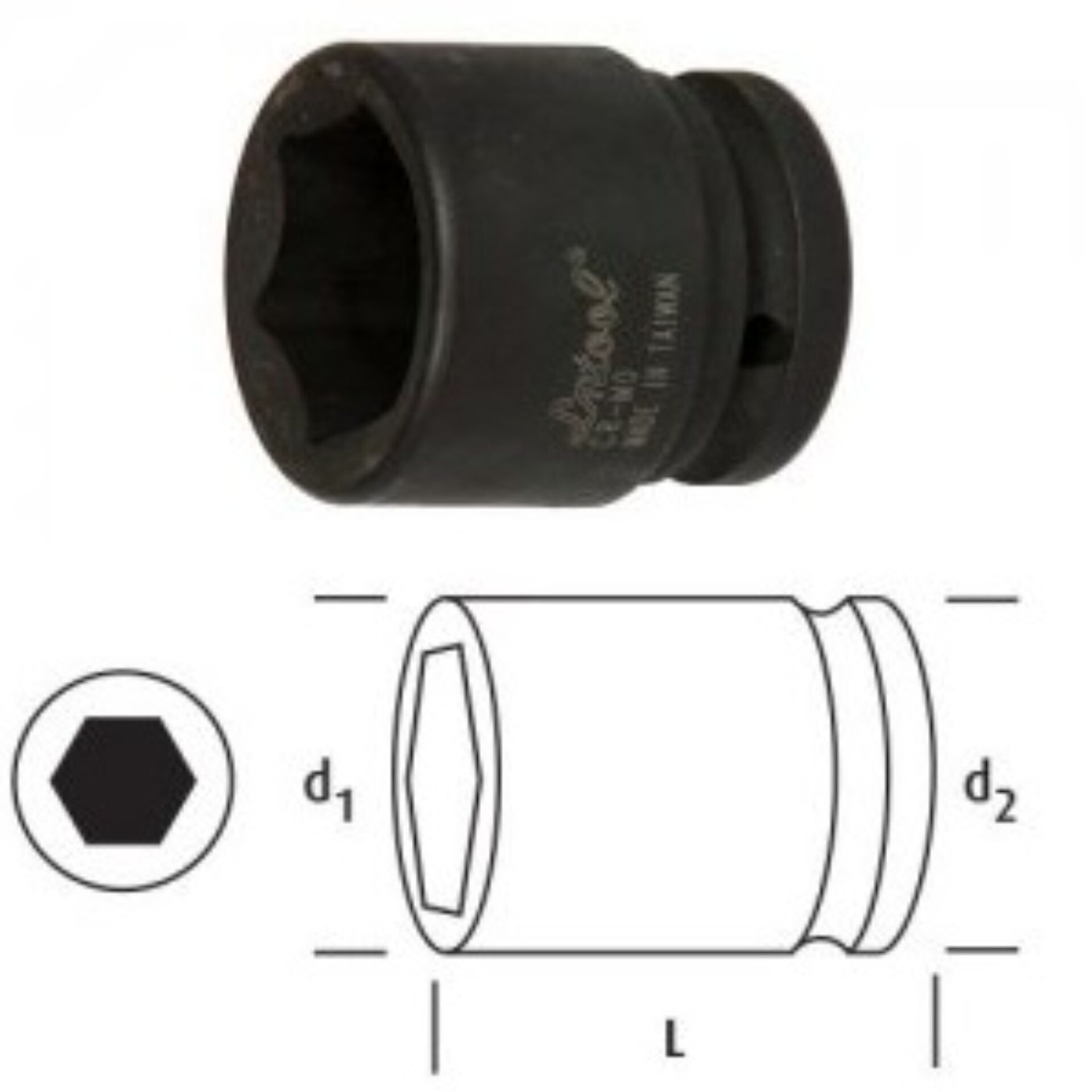 Osaka Altı Köşe Lokma Anahtar 30 Mm 1'' Ln1s30