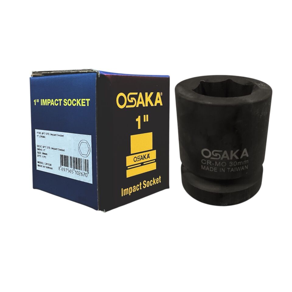 Osaka Altı Köşe Lokma Anahtar 30 Mm 1'' Ln1s30