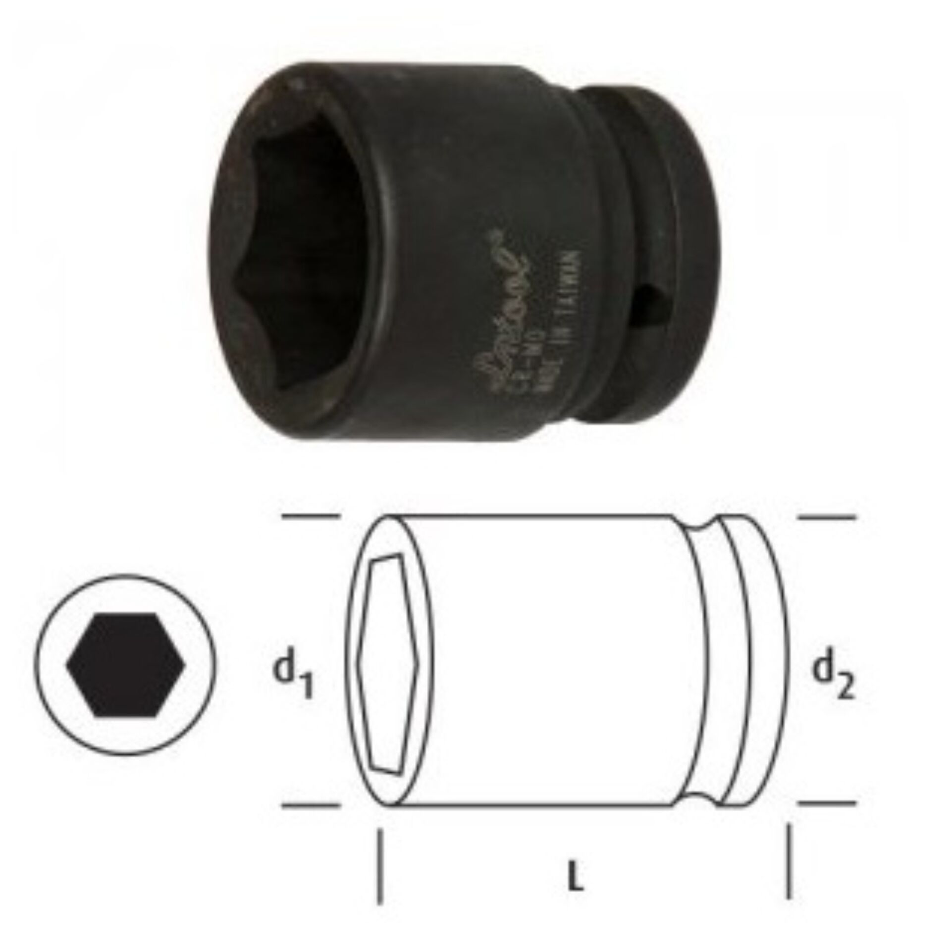 Osaka Altı Köşe Lokma Anahtar 32 Mm 1'' Ln1s32