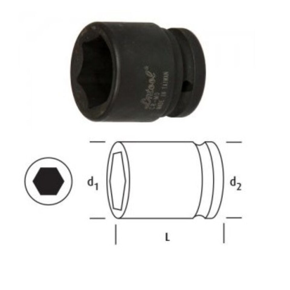 Osaka Altı Köşe Lokma Anahtar 32 Mm 3/4'' Ln34s32