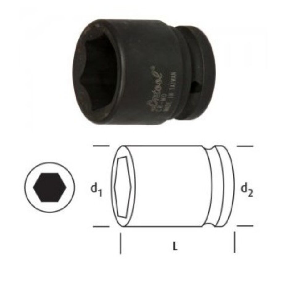 Osaka Altı Köşe Lokma Anahtar 36 Mm 3/4'' Ln34s36