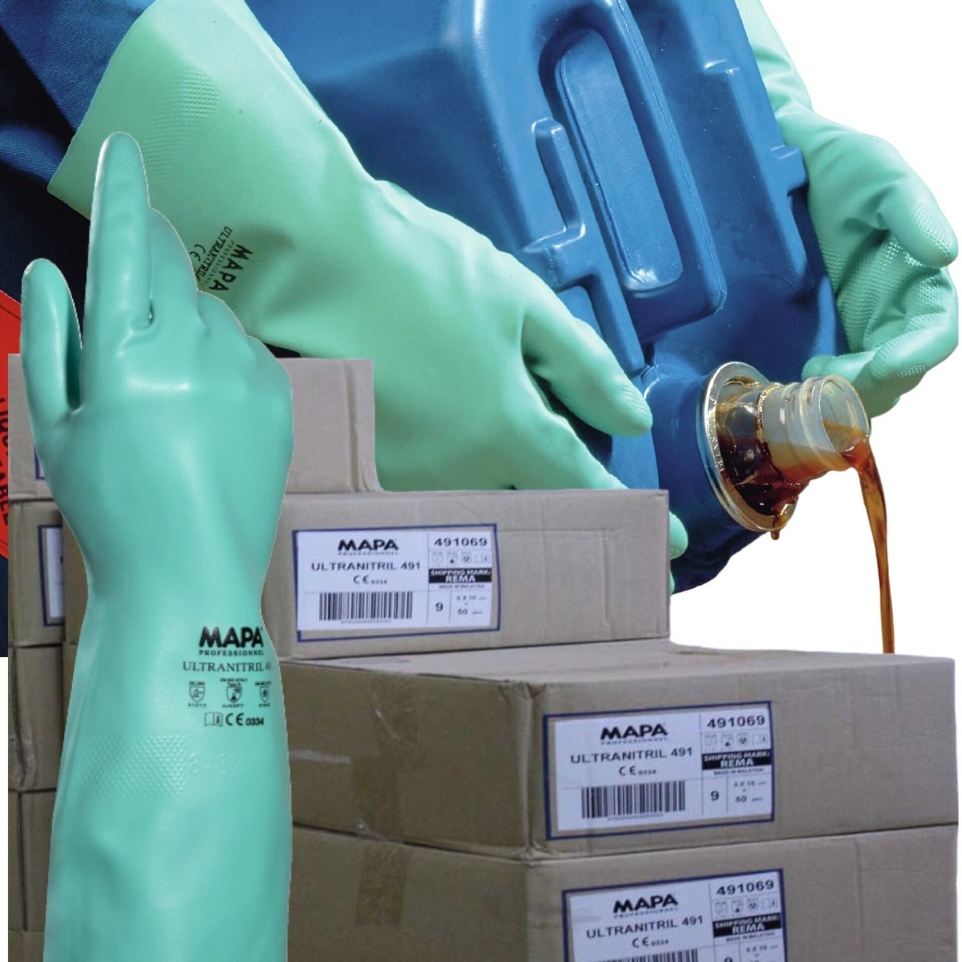 Mapa Ultranitril Eldiven 491 No:9