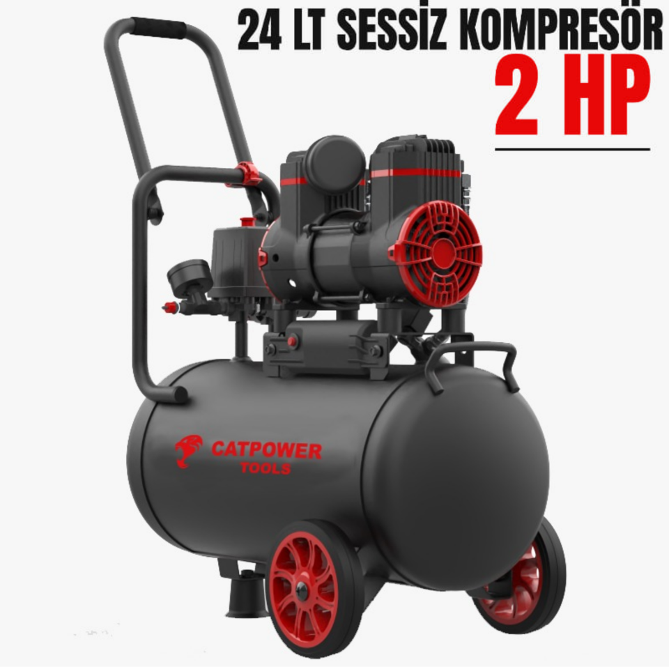 Catpower Sessiz-yağsız Kompresör 24 Lt Cat1126