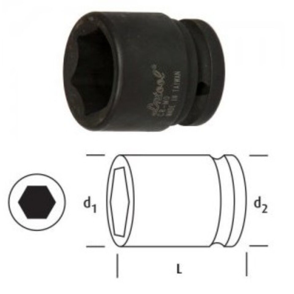 Osaka Altı Köşe Lokma Anahtar 46 Mm 1'' Ln1s46