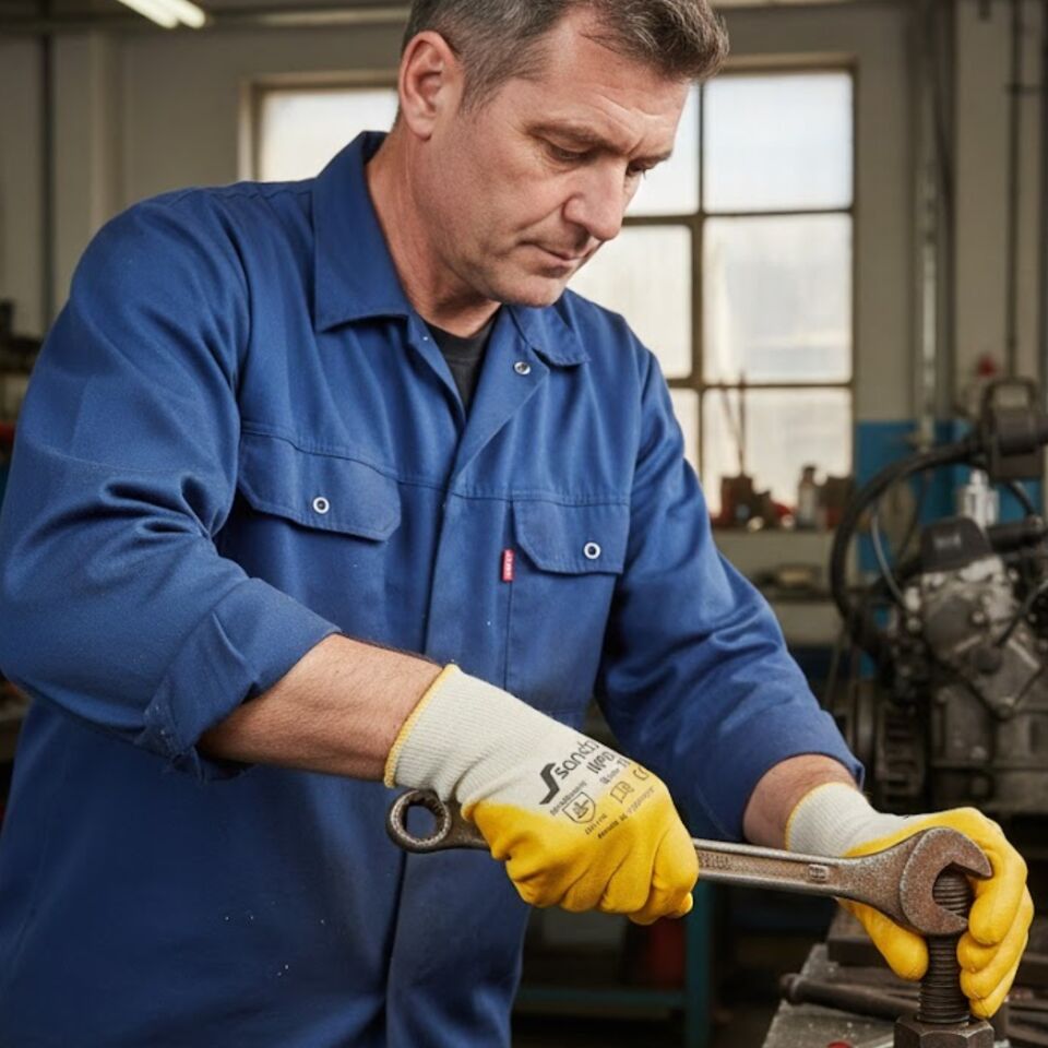 Sander Np01 Nitril Eldiven Sarı No:10