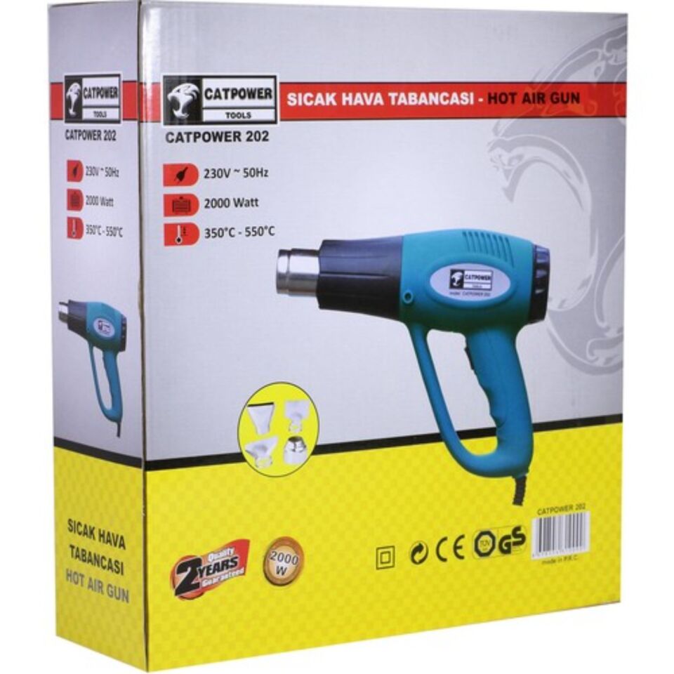 Catpower Sıcak Hava Tabancası 2000w Cat202