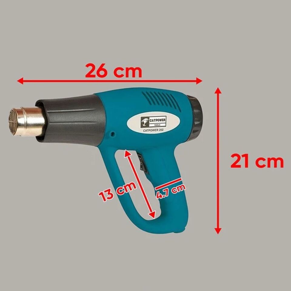 Catpower Sıcak Hava Tabancası 2000w Cat202