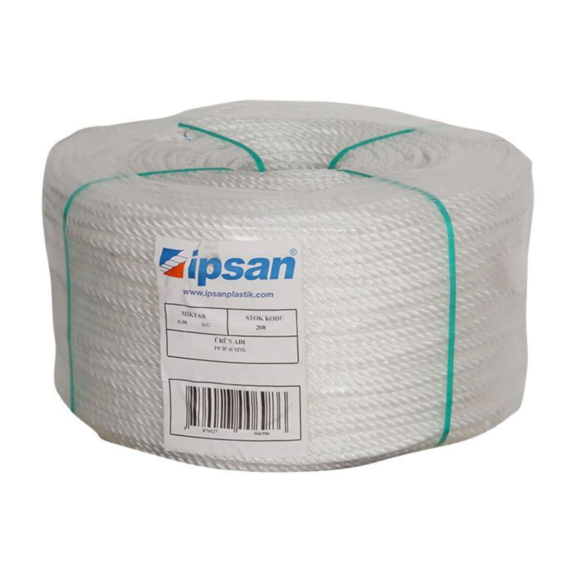 İpsan 1.kalite Çamaşır İpi 6 Mm (1 Top 400 Mt)