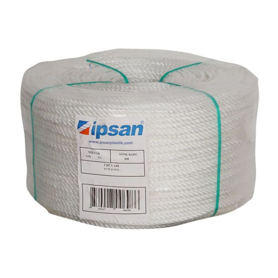 İpsan 1.kalite Çamaşır İpi 6 Mm (1 Top 400 Mt)