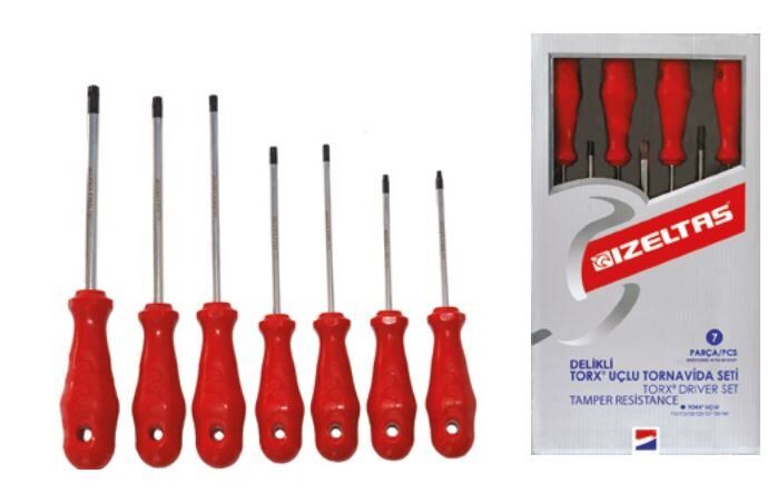 İzeltaş 7Lı Delikli Torx Tornavıda Setı - 4776008107