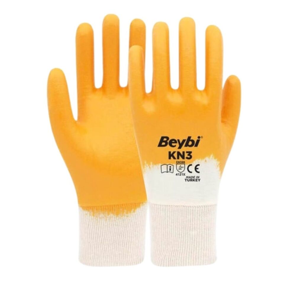 Beybi KN3 Nitril Eldiven Sarı No: 10 (288 Çift)
