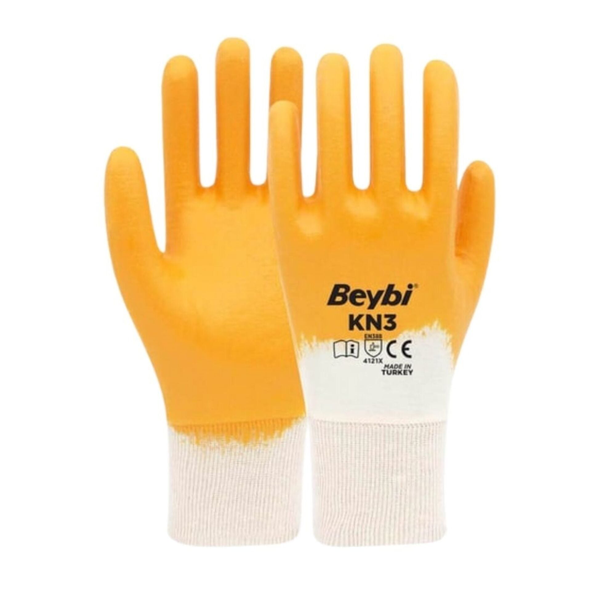 Beybi KN3 Nitril Eldiven Sarı No: 9 (288 Çift)