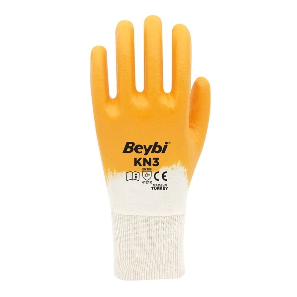 Beybi KN3 Nitril Eldiven Sarı No: 9 (288 Çift)