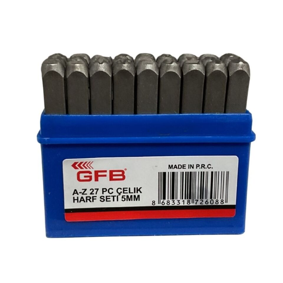 Gfb Çelik Harf Takımı 5 Mm Kod:6794
