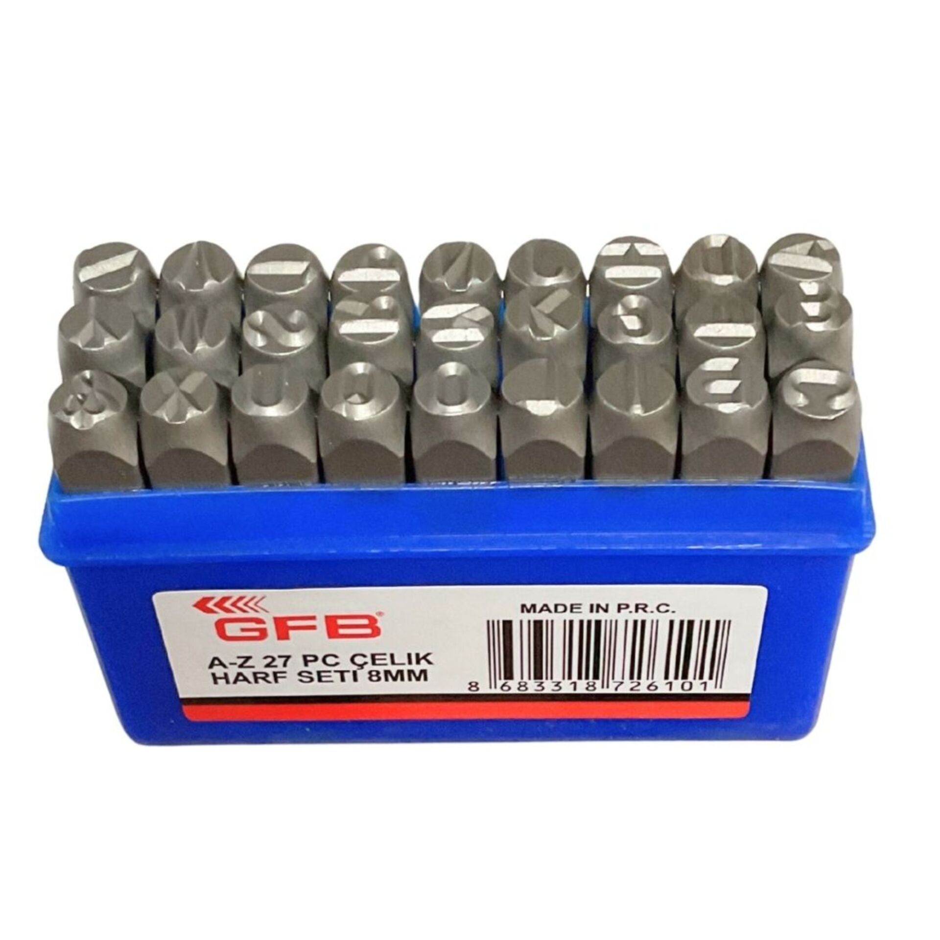 Gfb Çelik Harf Takımı 8 Mm Kod:6796
