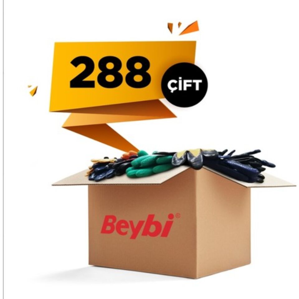 Beybi Kn350 Nitril Eldiven Sarı No: 9