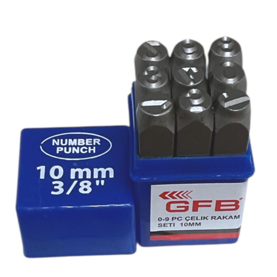 Gfb Çelik Rakam Takımı 10 Mm Kod:6787