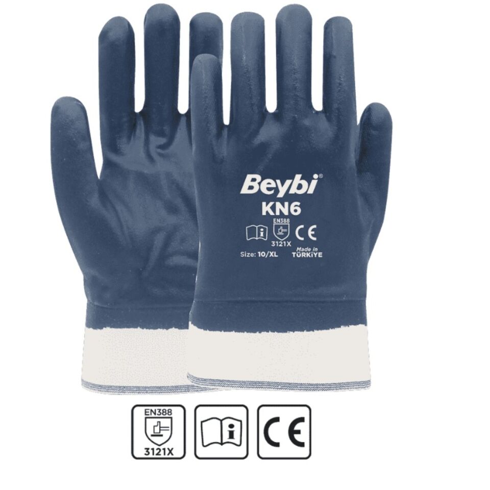Beybi Kn6 Petrolcü Nitril Eldiven No:10