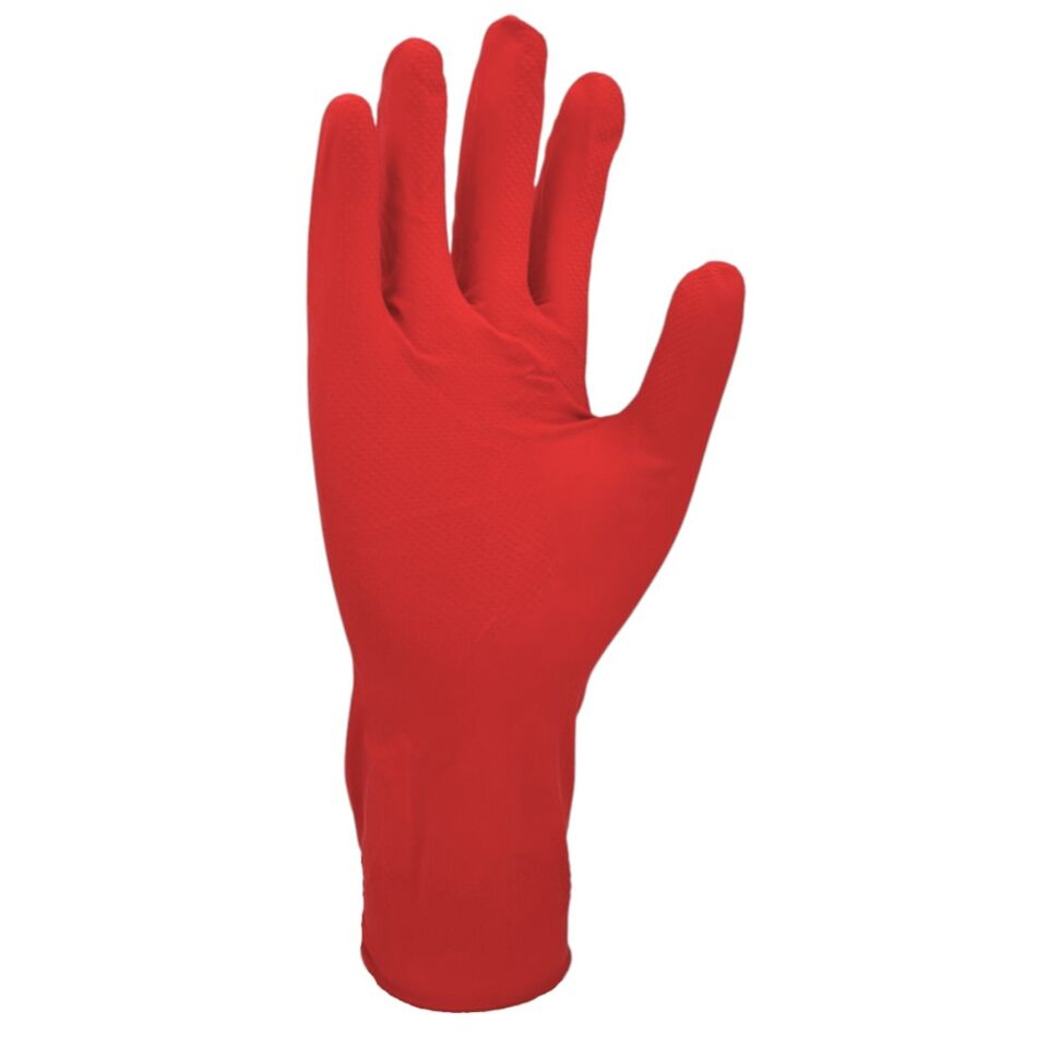 Master Force 1.kalite Lastik Eldiven Kırmızı No:10