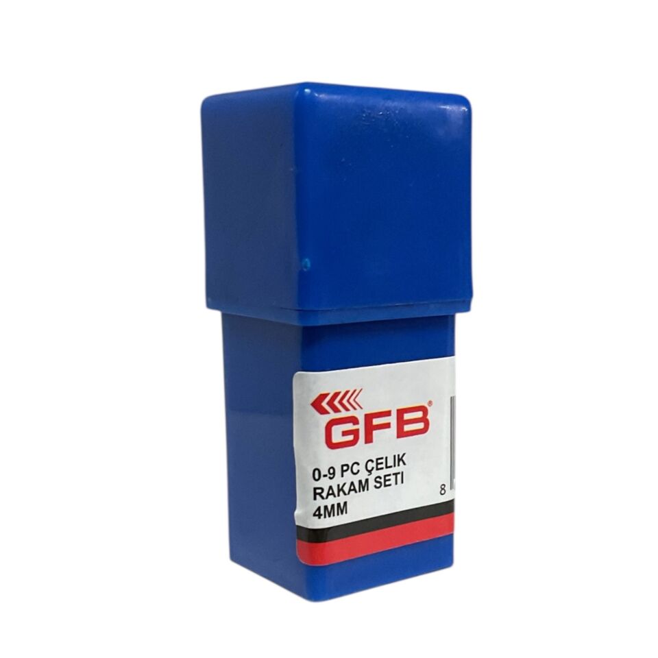 Gfb Çelik Rakam Takımı 4 Mm Kod:6783