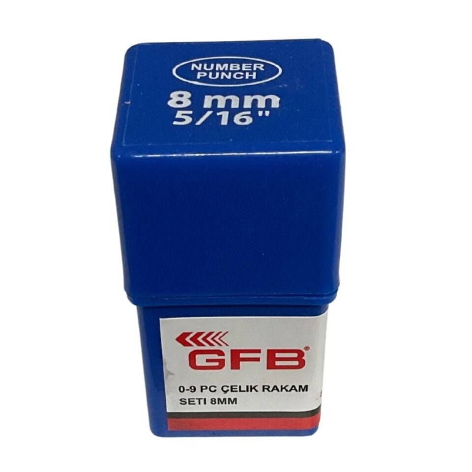 Gfb Çelik Rakam Takımı 8 Mm Kod:6786