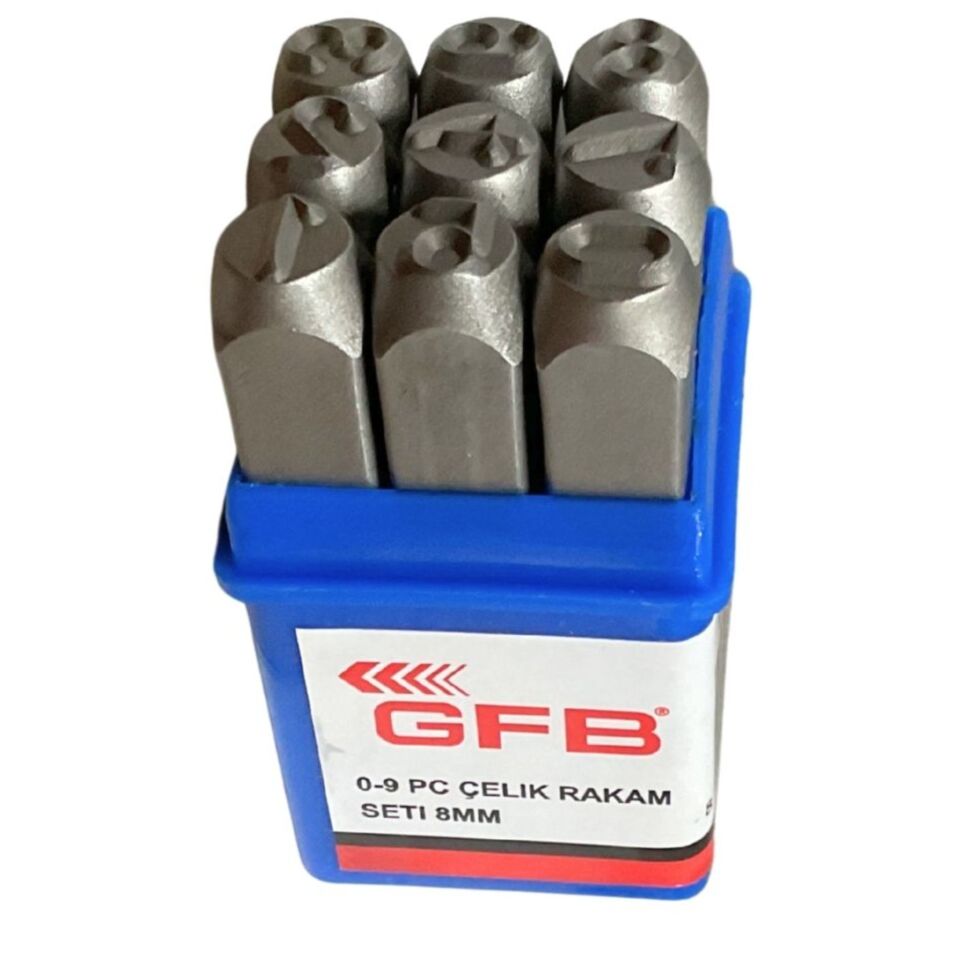 Gfb Çelik Rakam Takımı 8 Mm Kod:6786