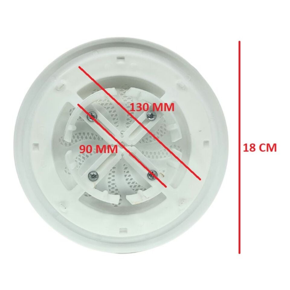 Baca Kapağı Yuvarlak Ayarlı Beyaz Ak-107