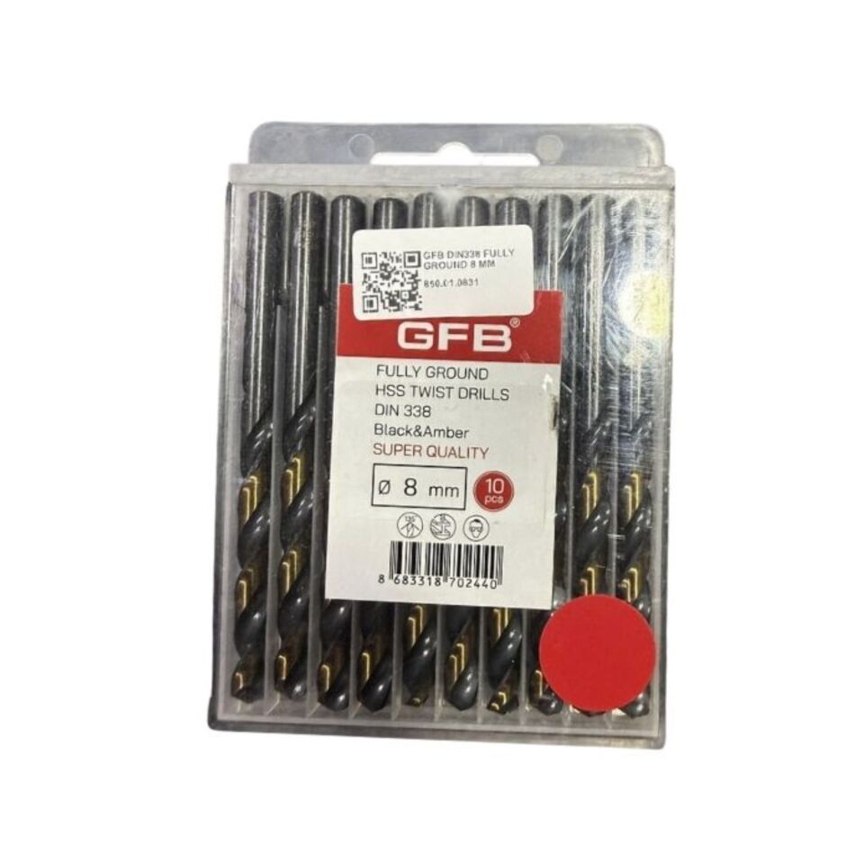 Gfb Dın338 Fully Ground 8 Mm