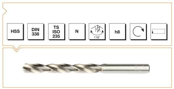 MTE Makina Takım HSS DIN 338 Silindirik Saplı Matkap Ucu Taşlanmış 14.6 mm B00007001460