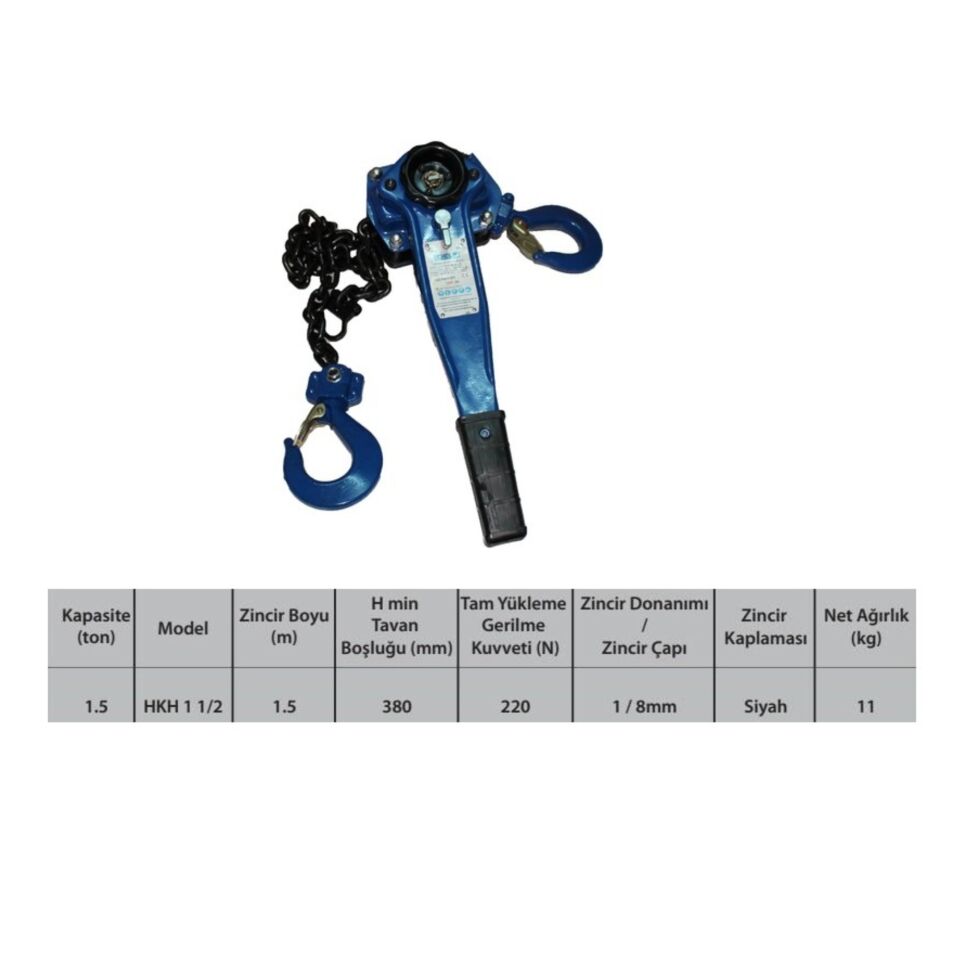 Echolıft Hubzug 1.5 T X 1.5 Mt 1500 Kg