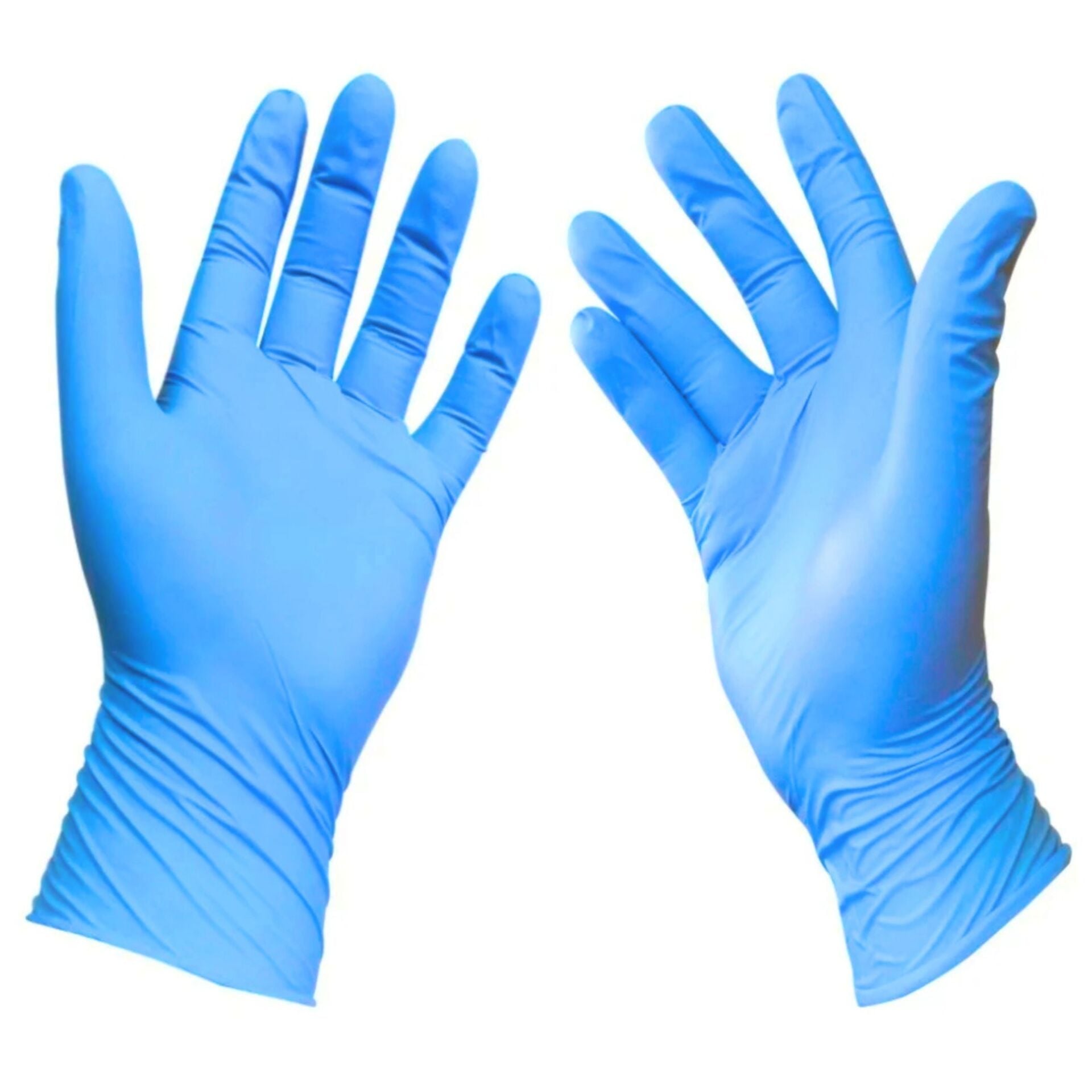 Beybi Mavi Pudrasız Nitril Muayene Eldiveni S