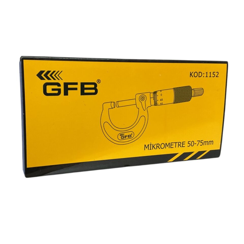 Gfb Dış Çap Mikrometresi 50-75x0.01 Mm Kod:1152