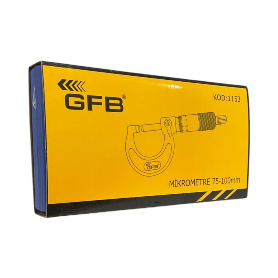 Gfb Dış Çap Mikrometresi 75-100x0.01 Mm Kod:1153