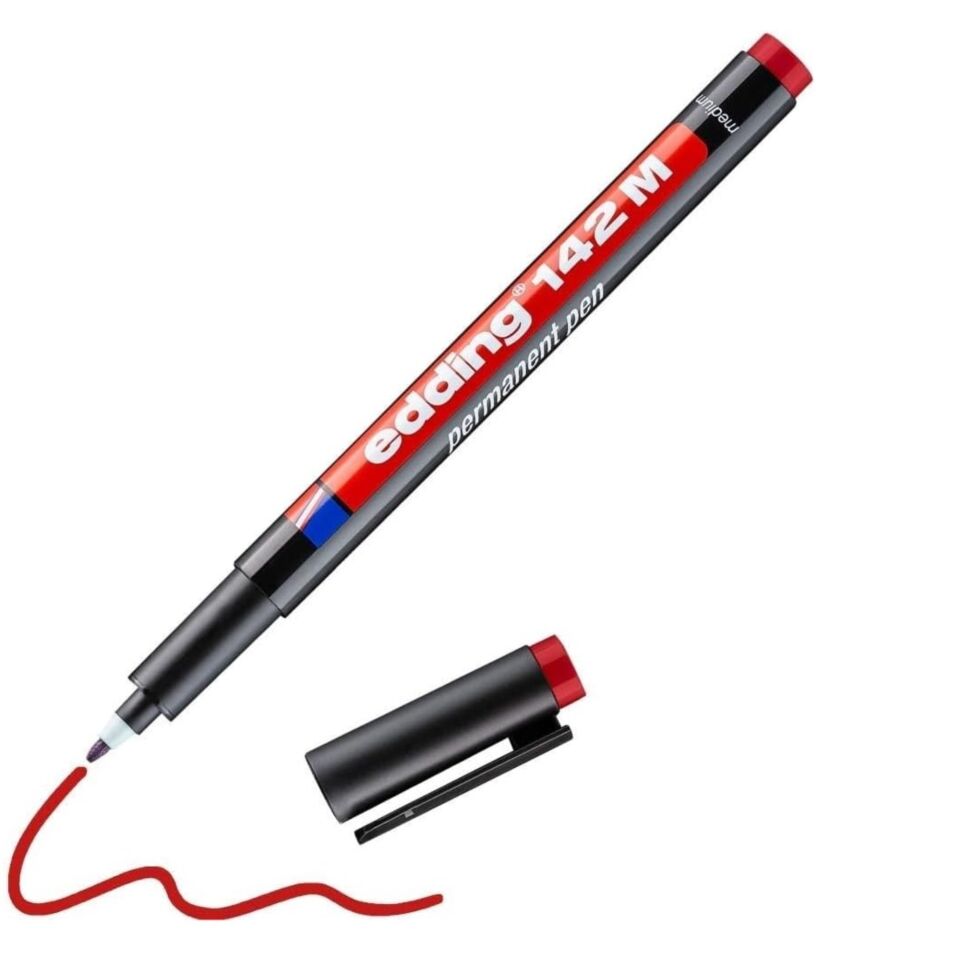 Edding 142 M Ohp Asetat Kalemi Kırmızı