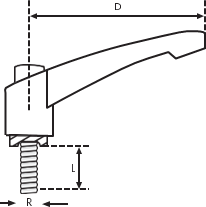 SMCK601040 Metal Sustalı Kol