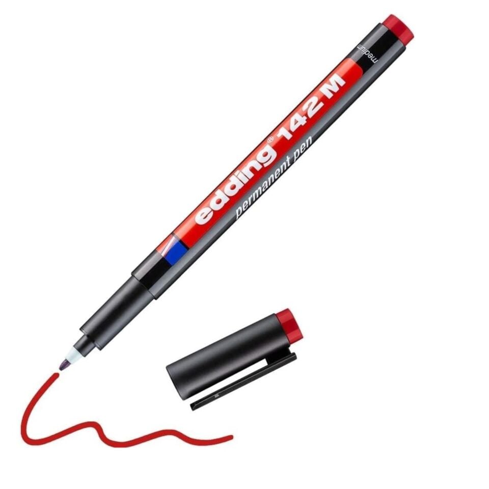 Edding 142 M Ohp Asetat Kalemi Kırmızı