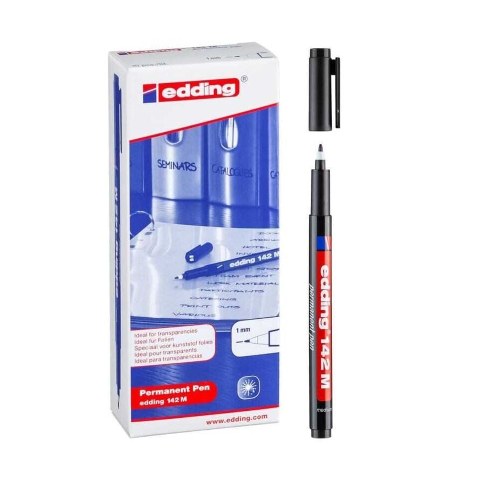 Edding 142 M Ohp Asetat Kalemi Siyah