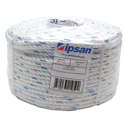 İpsan Naylon Halat 8 Mm (1 Top 200 Mt) (mt 33 Gr)