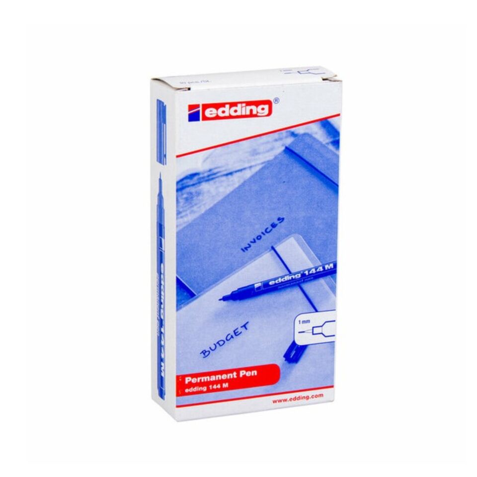 Edding 144 M Mavi Asetat Kalemi (10 Adet)